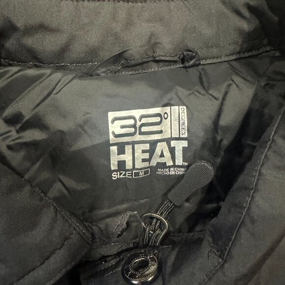 32 Degrees Heat Down Shirt Jacket Mens Medium Gorpcore Hiking Outdoor Puffer - Picture 3 of 7